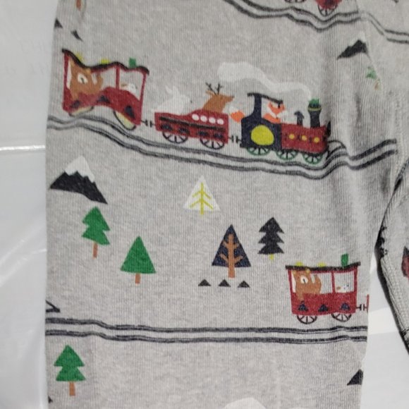 HANNA ANDERSSON Train Long John Pajama Set - 140 OR 10 (PRE-OWNED) - Picture 8 of 12